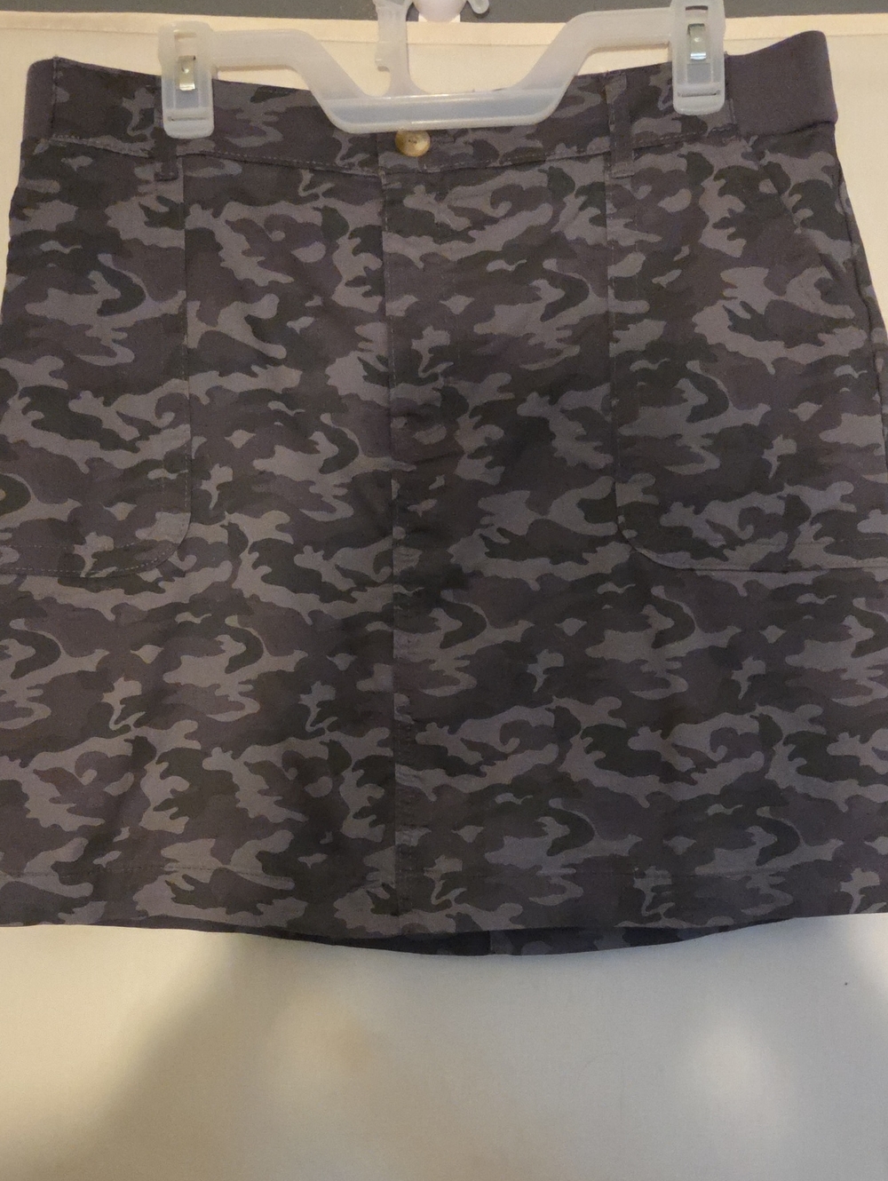 Lee Women's Gray Camo Mini Skort